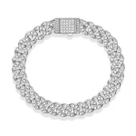 Moissanite Men's Full Round Diamond Bracelet