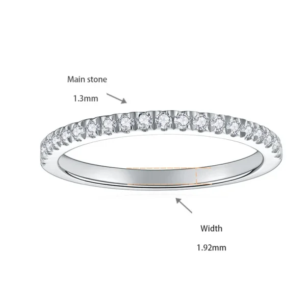 Moissanite 1.3mm Stacked Diamond Ring!!3896764084-0-cib 拷贝. Moissanite 1.3mm Stacked Diamond Ring