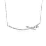 Moissanite Bow Diamond Necklace