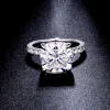 Moissanite 5.0carat Cushion Diamond Ring