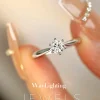 Moissanite 1.0carat 6-Prong Solitaire Round Diamond Ring Moissanite 1.0carat 6-Prong Solitaire Round Diamond Ring